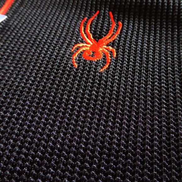 SPYDER BRAND LONG SLEEVE MENS BLACK ¾ ZIPPER LONG SLEEVE JACKET (NEW WITH TAGS) - Picture 8 of 13